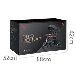 Детский велосипед QPlay Rito Deluxe Складаний Триколісний Black Фото 2