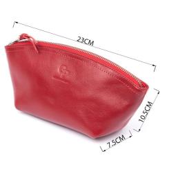 Косметичка Grande Pelle Из кожи Красная Фото 2