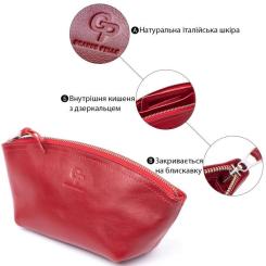 Косметичка Grande Pelle Из кожи Красная Фото 3