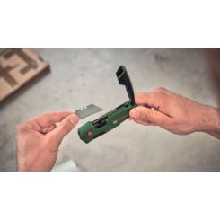 Нож монтажный Bosch строительный трапециевидный, корпус двухкомпонентн Фото 3