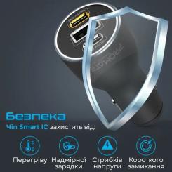 Зарядное устройство Promate 2xUSB-C + USB-A Фото 5