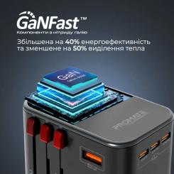 Зарядное устройство Promate tripmate-gan75 Фото 3