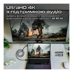 Кабель мультимедийный Promate HDMI M to HDMI M 3.0m V2.0 Фото 2
