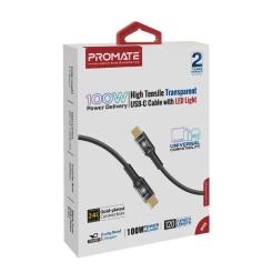 Дата кабель Promate USB-C to USB-C 1.2m Фото 1