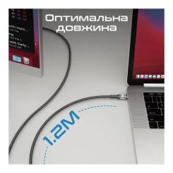 Дата кабель Promate USB-C to USB-C 1.2m Фото 6