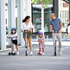 Шлем Micro M (52-56 см) фіолетовий з квітами Фото 8