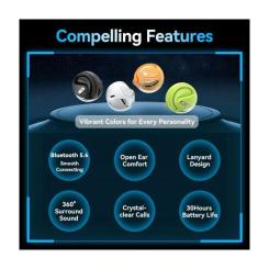 Наушники Vention OpenBeat O12 Black Фото 1