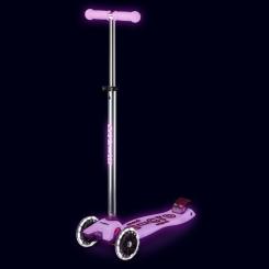 Самокат Micro Maxi Deluxe Glow LED Сиятельно-пурпурный Фото 4