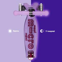 Самокат Micro Maxi Deluxe Glow LED Сиятельно-пурпурный Фото 5