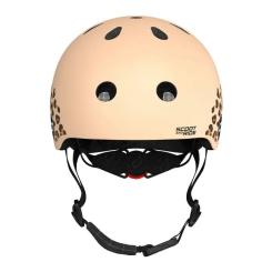 Шлем Scoot&Ride 45-51см , леопард, з ліхтариком Фото 3