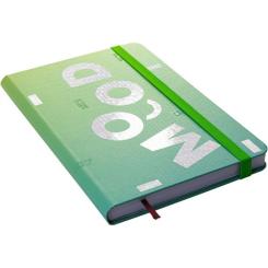 Книга записная Optima Mood А5 128 аркушів лінія зелений Фото 2