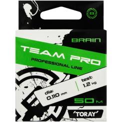 Леска Brain Team Pro 50m (clear) 0.110mm 1.2 kg Фото 1