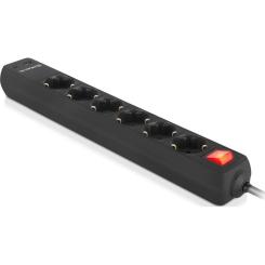 Сетевой фильтр питания REAL-EL RS-PROTECT 605 3m, black Фото 2