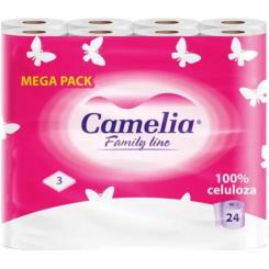 Туалетная бумага Camelia 3 слоя 24 рулона Фото