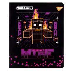 Тетрадь Yes Minecraft. Black 12 листов клетка Фото 1