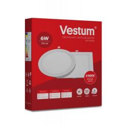 Светильник Vestum LED круглый 6W 4000K 220V Фото 2