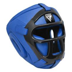 Боксерский шлем RDX T1 Grill Full Blue L Фото 4
