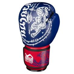 Боксерские перчатки Phantom Muay Thai Blue 12 унцій Фото 1
