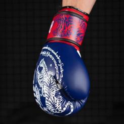 Боксерские перчатки Phantom Muay Thai Blue 12 унцій Фото 7