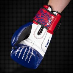 Боксерские перчатки Phantom Muay Thai Blue 12 унцій Фото 8