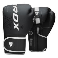 Боксерские перчатки RDX F6 Kara Matte White 14 унцій Фото 1