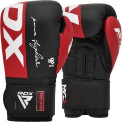 Боксерские перчатки RDX REX F4 Red/Black 14 унцій Фото 1