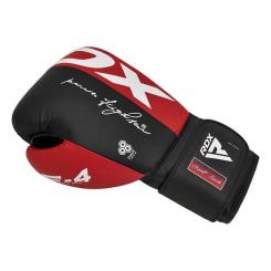 Боксерские перчатки RDX REX F4 Red/Black 14 унцій Фото 2