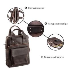 Сумка Shvigel Под А4 в матовой коже Коричневая Фото 3