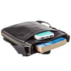 Сумка Shvigel Мужская кожаная Черная Фото 2