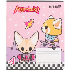 Тетрадь Kite Aggretsuko, 18 аркушів, клітинка Фото 2