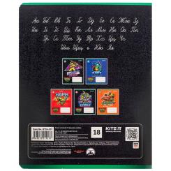 Тетрадь Kite Ninja Turtles, 18 аркушів, лінія Фото 10