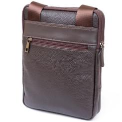 Сумка Shvigel На два отделения кожаная Коричневая Фото 1