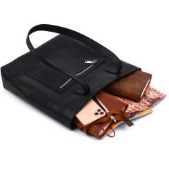 Сумка Shvigel Винтажная кожаная Черная Фото 7