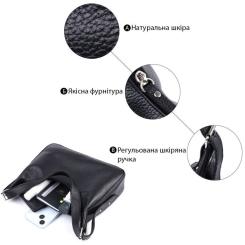 Сумка Shvigel Из зернистой натуральной кожи Черная Фото 3