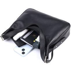 Сумка Shvigel Из зернистой натуральной кожи Черная Фото 7