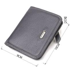 Кошелек Canpellini Из натуральной кожи флотар Серый Фото 2