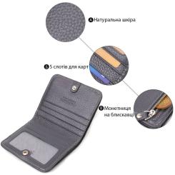 Кошелек Canpellini Из натуральной кожи флотар Серый Фото 3