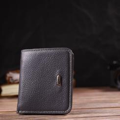 Кошелек Canpellini Из натуральной кожи флотар Серый Фото 7