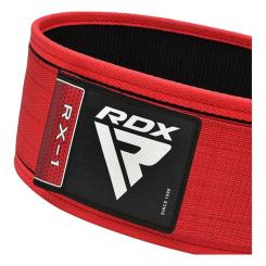Атлетический пояс RDX RX1 Weight Lifting Belt Red L Фото 3