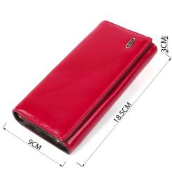 Кошелек Kivi Из экокожи Малиновый Фото 3