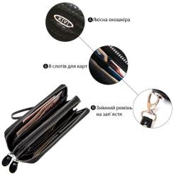 Кошелек Kivi Из экокожи Черный Фото 4