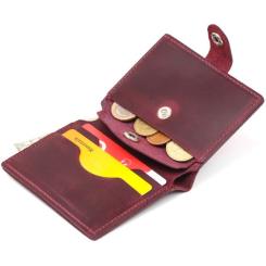 Портмоне Shvigel Кожаное Вишневое Фото 4