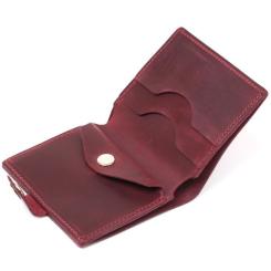 Портмоне Shvigel Кожаное Вишневое Фото 6