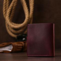 Портмоне Shvigel Кожаное Вишневое Фото 8