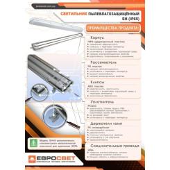 Светильник Євросвітло Т8 LED-SH-20 IP65 Slim Фото 7