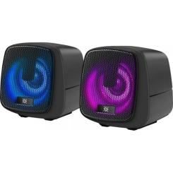 Акустическая система Defender J2 LED USB Black Фото