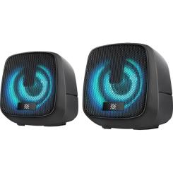 Акустическая система Defender J2 LED USB Black Фото 2