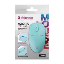Мышка Defender Azora MB-241 LED USB Blue Фото 3