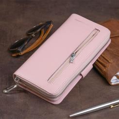 Кошелек ST Leather Из кожи женский Розовый Фото 11