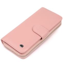 Кошелек ST Leather Из кожи женский Розовый Фото